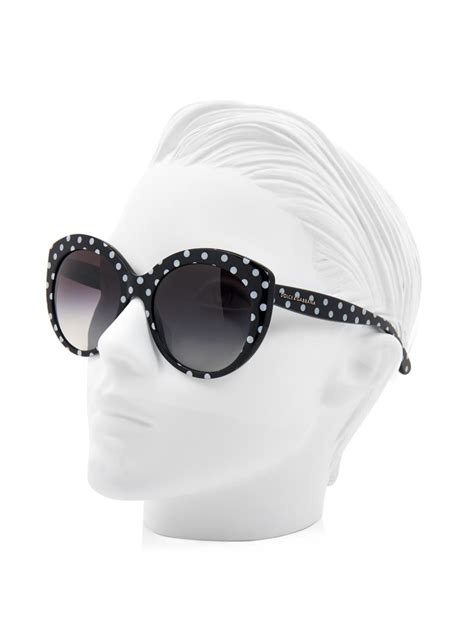 dolce gabbana black and white polka dot glasses|Dolce & Gabbana Sunglasses for Women .